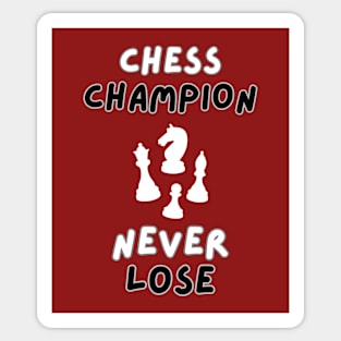 chess champion never lose Sticker